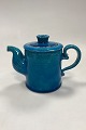Kaehler Ceramics Stoneware Tea Pot Turquoise Glaze. Designed by Kaehler Denmark. Measures 14 ...