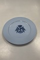 Brown-Westhead, Moore & Co Dinner plate in Faience with Logo from the Danish NavyMeasures ...