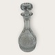Crystal carafe with many different cuts, 24 cm high with stopper, 12 cm in diameter at the ...