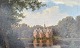 Jensen, Edvard Michael (1822 - 1915) Unframed oil painting on canvas, signed monogram and ...