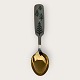 A. Michelsen, Christmas spoon, Christmas trees, Gold plated Sterling silver, 16cm long, Design ...