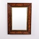 Antique rectangular wall mirror from circa the 1880s, crafted in mahogany with a gilt inner ...
