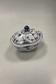 Royal Copenhagen Blue Fluted Full Lace Bowl with lid No. 1100Measures 16,5 cm x 14cm x ...