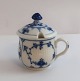 Royal Copenhagen. Blue Fluted, plain. Mustard jar. Model 64. Height 8.5 cm. (2 quality).