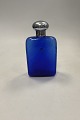 Carlo Moretti Murano Glass Bottle in Blue Glass and steel lidMeasures:High 20 cm / 7.87 ...