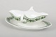 Meissen "Vine Leaves", sauce boat.Elegant sauce boat in white porcelain decorated with green ...