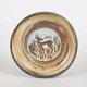 Knud Kyhn for Royal Copenhagen, stoneware dish.Round stoneware dish, model 21214, decorated ...