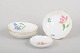 Meissen, set of five small dishes.Set of five small porcelain dishes with various ...