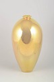 Mobach, large floor vase with gold decoration.Large hand-glazed stoneware floor vase with an ...
