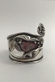 Jacob Hull Silver Plated Metal Armring with StoneMeasures inside Diam 5.5 cm (2.16 inch) ...