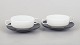 Tapio Wirkkala for Rosenthal, set of two bouillon cups with matching saucers.Set of two ...