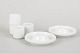 Tapio Wirkkala for Rosenthal, set of six egg cups.Set of six white porcelain egg cups in two ...