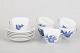 Royal Copenhagen Blue Flower Braided, set of six coffee cups with matching saucers.Set of ...