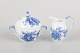 Royal Copenhagen Blue Flower Curved, sugar bowl and creamer.Porcelain sugar bowl and creamer ...