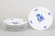 Royal Copenhagen Blue Flower Angular, set of six salad plates.Set of six porcelain salad ...