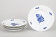 Royal Copenhagen Blue Flower Angular, set of six dinner plates.Set of six porcelain dinner ...