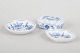 Meissen Blue Onion, lidded box and two small dishes.Collection comprising a lidded porcelain ...