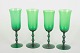 Simon Gate for Orrefors, set of four champagne glasses.Set of four elegant champagne glasses ...