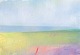 Lars Bertle, oil painting on paper, listed Swedish visual artist.Abstract landscape ...