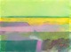 Lars Bertle, oil painting on paper, listed Swedish visual artist.Abstract landscape ...