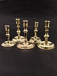 Set of 5 "Nasrved" brass candlesticks all 19th century. item no. 643151