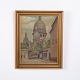 Oil painting depicting Sacré Coeur in Paris, dating from around the 1920s. The painting shows ...