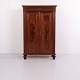 Large antique cabinet crafted from hand-polished walnut with shelves and one drawer. The cabinet ...
