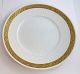 Royal Copenhagen. Fan with gold. Dinner plate. Model 11519. Diameter 25.5 cm. (1 quality)