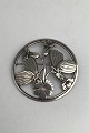 Georg Jensen Sterling Silver Brooch No. 283 with Butterfly MotifMeasures Diam 5.5 cm / 2 11/64 ...