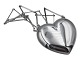 Very big heart sterling silver bracelet and necklace from around 1960 to 1970.Hallmarked ...