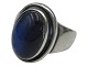 Modern Georg Jensen classic ring in sterling silver with a blue labradorite stone.Design ...