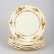 Adams England, set of six lunch plates.Set of six porcelain lunch plates decorated with a ...