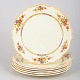 Adams England, set of six lunch plates.Set of six porcelain lunch plates decorated with a ...