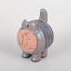 Lisa Larson for Gustavsberg, cat.Stylised cat in glazed stoneware with hand-painted ...