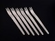 Arne Jacobsen for Anton Michelsen, set of six dinner forks.Set of six stainless steel  ...