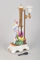 Central European night light.Decorative porcelain night light with polychrome decoration, ...