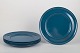Henning Koppel for Georg Jensen, set of six melamine plates.Set of six blue melamine plates, ...