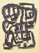 Robert Jacobsen, “Sjælebilleder”, screenprint, listed Danish artist.Abstract composition ...