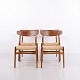 Model CH23 dining chairs designed by Hans J. Wegner and manufactured by Carl Hansen & Søn in the ...