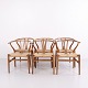 Model CH24 dining chairs designed by Hans J. Wegner and manufactured by Carl Hansen & Søn in the ...