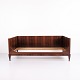 Bed crafted from rosewood and made in the 1960s. The bed is an example of Danish furniture ...