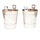 A pair of Art Deco champagne coolers in silver-plated metalFratelli Calderon, Italy, c. ...