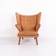 Hans J. Wegner AP19 Papa Bear Chair in Cognac-Coloured Nubuck Leather by AP Stolen