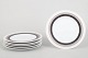 Tapio Wirkkala for Rosenthal, set of six salad plates.Elegant set of six porcelain salad ...