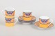 Laure Japy, set of four espresso cups with saucers.Set of four porcelain espresso cups with ...
