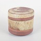 European studio ceramicist, lidded stoneware bowl.Unique hand-thrown stoneware lidded bowl ...