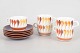Rörstrand, set of five coffee cups with matching saucers.Rare coffee set by Rörstrand in the ...