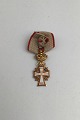 Miniature Ridder af Dannebrog (Order of the Dannebrog) Gold Frederik IXMeasures 3 cm x 1.4 cm ...