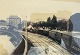 Framed photo from old Copenhagen circa 1910, Photo dimensions 23.5cm x 17cm, With frame 30.5cm x ...