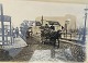 Framed photo from old Copenhagen circa 1910, Photo dimensions 23.5cm x 17cm, With frame 30.5cm x ...